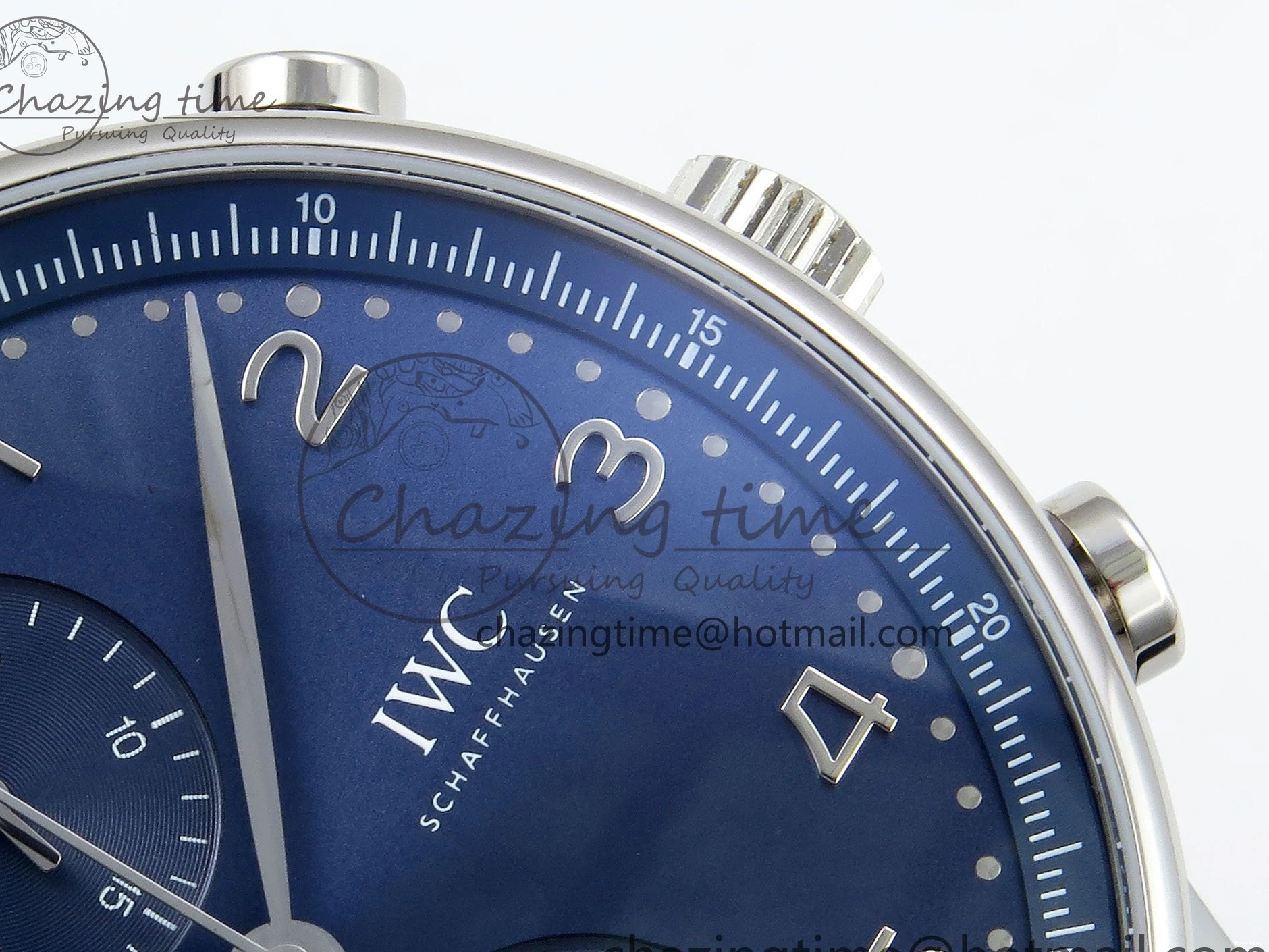 MIROTIME 0123 Portuguese Chrono IW3716 Z+F 1:1 Best Edition Blue Dial on Blue Rubber Strap A UrbanChic 7018